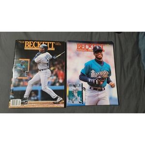 Vtg Ken Griffey Jr Beckett Baseball Magazine Bundle (2)